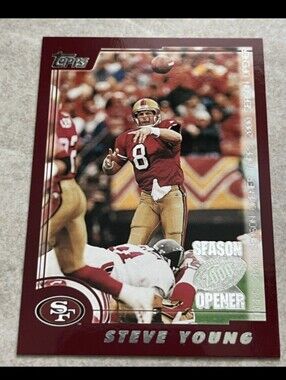 2000 Topps Season Opener #111 Steve Young NFL San Francisco 49ers